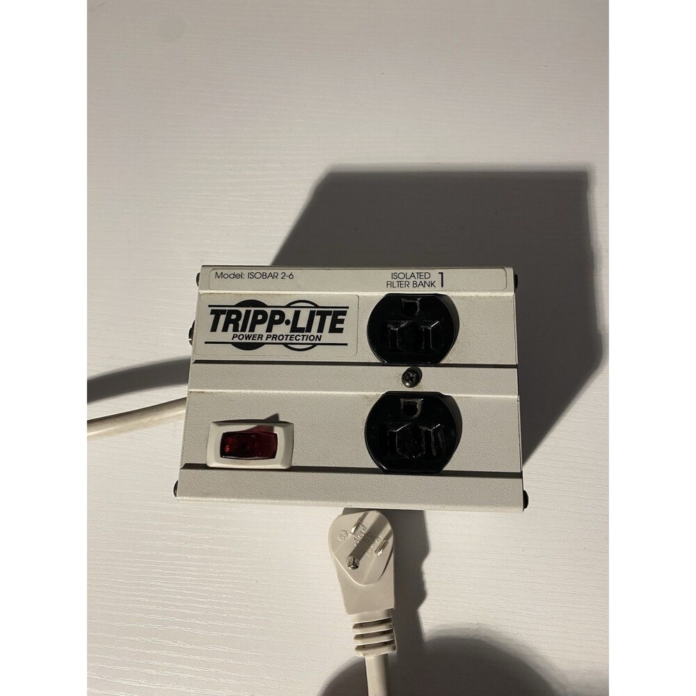 Tripp Lite ISOBAR 2-6 Surge Protector 2 Outlet 1800J 10ft 120V 15A